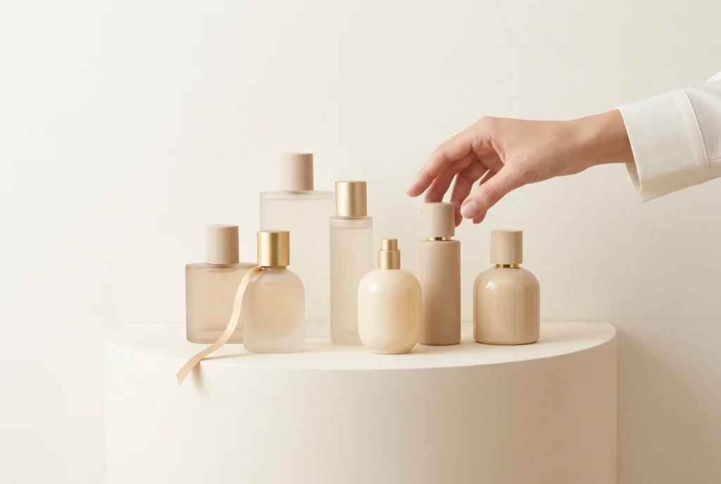 Professional header image for informative article: دليل العطور النسائية: شرقي، فرنسي، مسك وعود